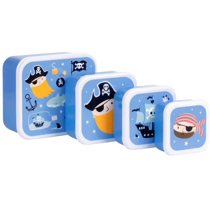A Little Lovely Company Charlie Lunch & Snack Box box pirates