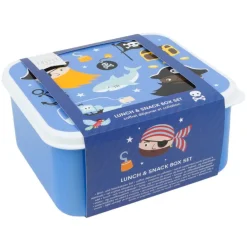 A Little Lovely Company Charlie Lunch & Snack Box box pirates