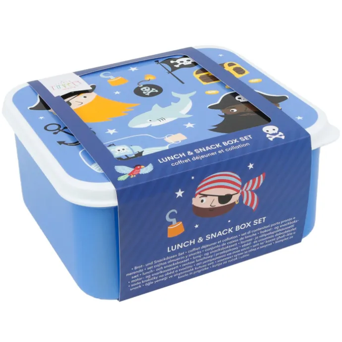 A Little Lovely Company Charlie Lunch & Snack Box box pirates