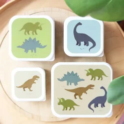 A Little Lovely Company Charlie Lunch & Snack Box dinosaurs