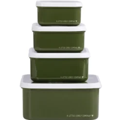 A Little Lovely Company Charlie Lunch & Snack Box crocodiles