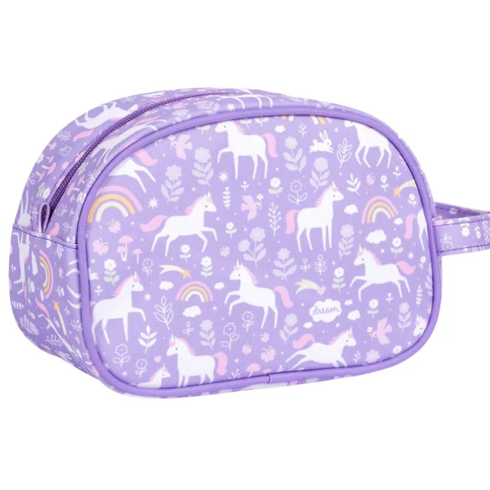 A Little Lovely Company Jules Toiletry Bag unicorn dreams