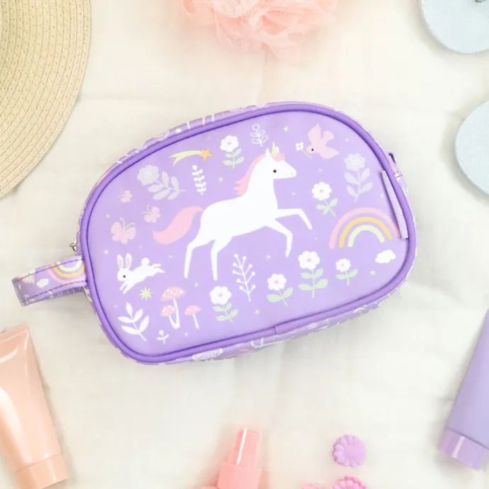 A Little Lovely Company Jules Toiletry Bag unicorn dreams