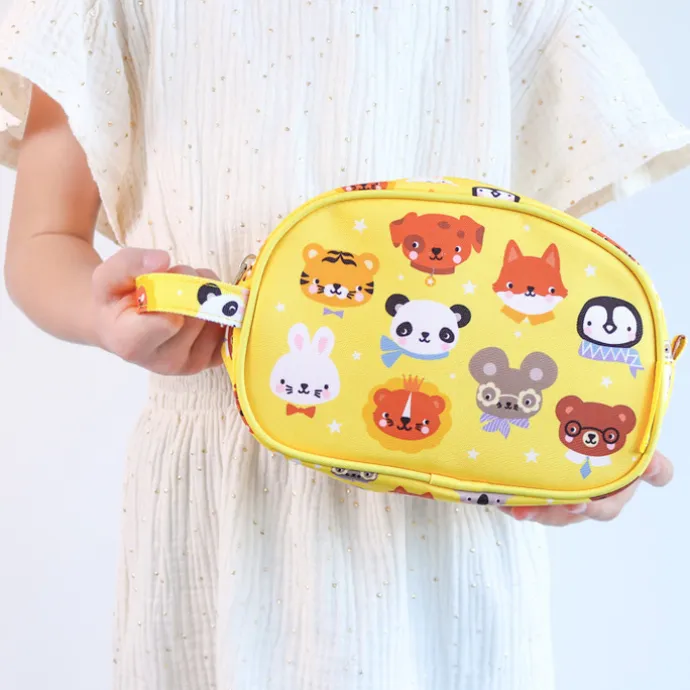 A Little Lovely Company Jules Toiletry Bag animal friends