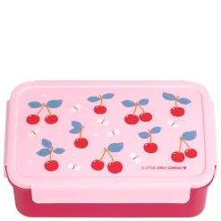 A Little Lovely Company Robin Bento Lunchbox cherries
