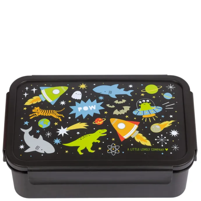 A Little Lovely Company Robin Bento Lunchbox galaxy