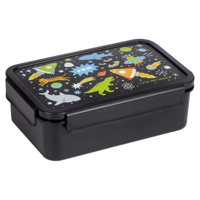 A Little Lovely Company Robin Bento Lunchbox galaxy