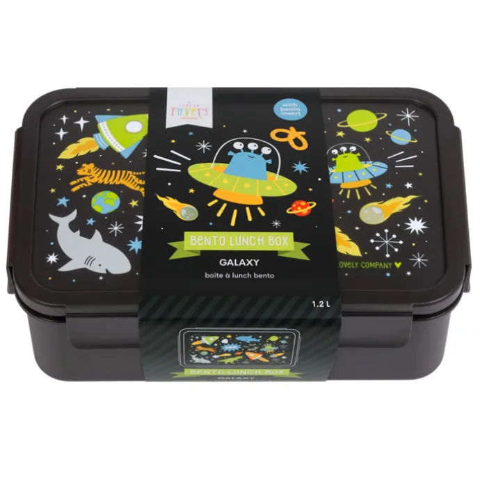 A Little Lovely Company Robin Bento Lunchbox galaxy