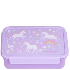 A Little Lovely Company Robin Bento Lunchbox unicorn dreams