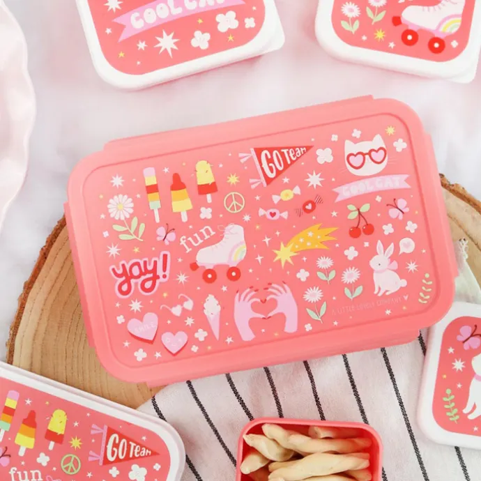 A Little Lovely Company Robin Bento Lunchbox fun
