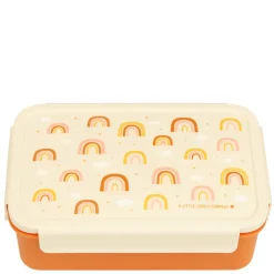 A Little Lovely Company Robin Bento Lunchbox rainbows