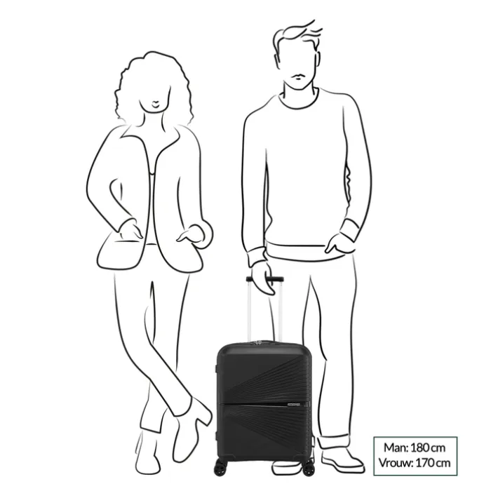 American Tourister Airconic Spinner 55 onyx black