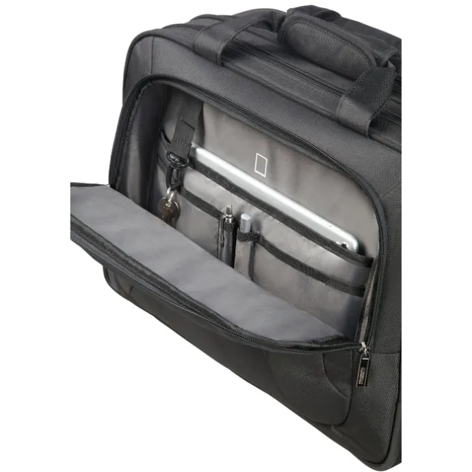 American Tourister At Work Rolling Tote 15.6" black/orange