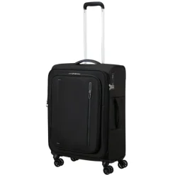 American Tourister Cloudrider  Spinner M Expandable TSA jet black