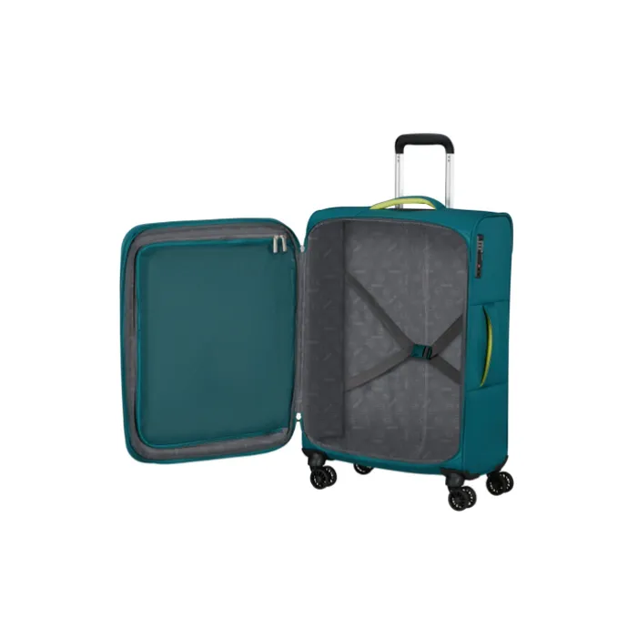 American Tourister Cloudrider Spinner M Expandable TSA misty teal