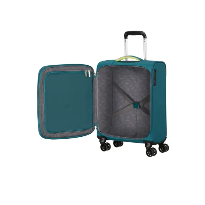 American Tourister Cloudrider Spinner S Expandable TSA misty teal