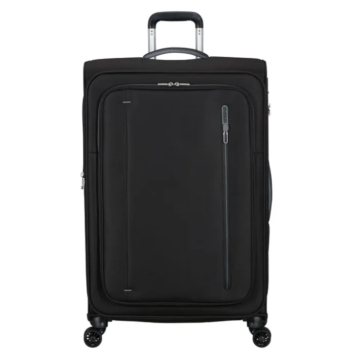American Tourister Cloudrider Spinner L Expandable TSA jet black