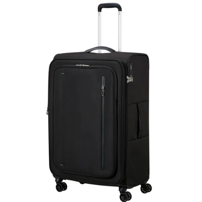 American Tourister Cloudrider Spinner L Expandable TSA jet black