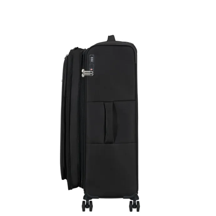 American Tourister Cloudrider Spinner L Expandable TSA jet black