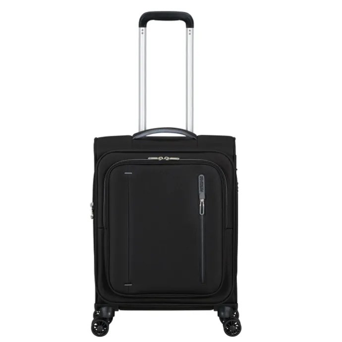 American Tourister Cloudrider Spinner S Expandable TSA jet black
