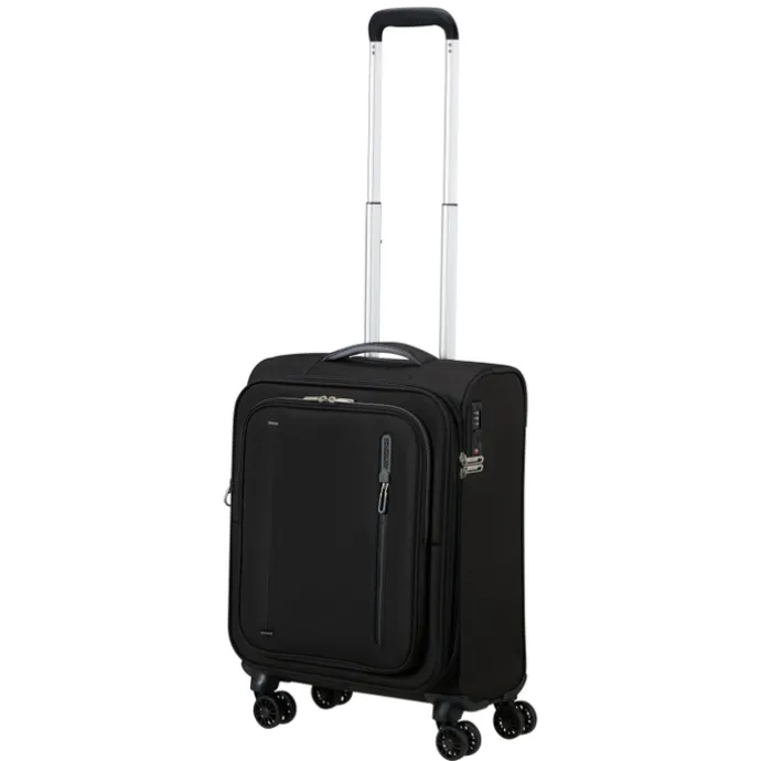 American Tourister Cloudrider Spinner S Expandable TSA jet black