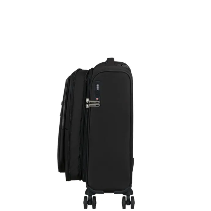 American Tourister Cloudrider Spinner S Expandable TSA jet black