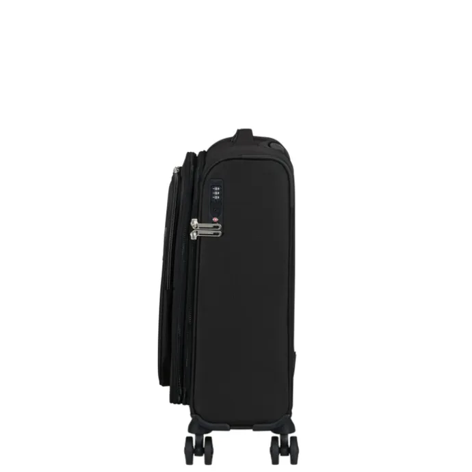 American Tourister Cloudrider Spinner S Expandable TSA jet black