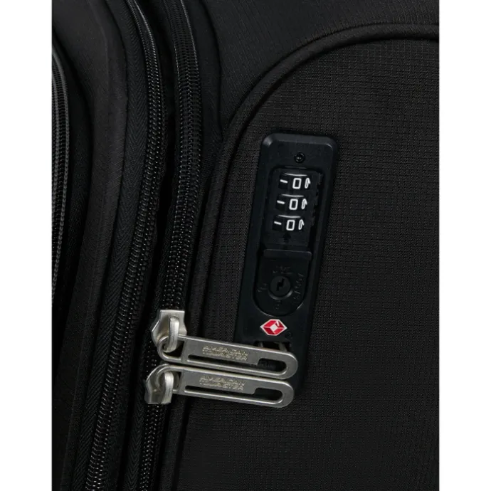 American Tourister Cloudrider Spinner S Expandable TSA jet black