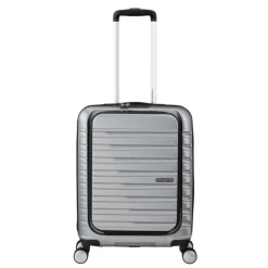 American Tourister Flashline Spin. 55/20 Frontloader Cabin Trolley sky silver