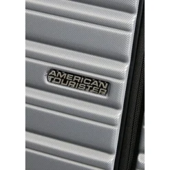 American Tourister Flashline Spin. 55/20 Frontloader Cabin Trolley sky silver