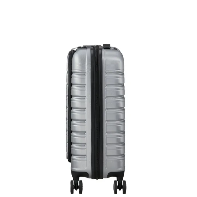 American Tourister Flashline Spin. 55/20 Frontloader Cabin Trolley sky silver