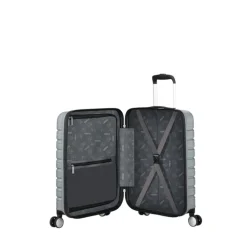 American Tourister Flashline Spin. 55/20 Frontloader Cabin Trolley sky silver