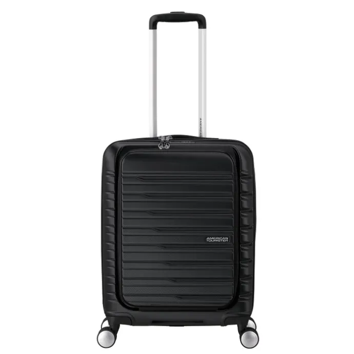 American Tourister Flashline Spin. 55/20 Frontloader Cabin Trolley shadow black