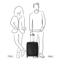 American Tourister Flashline Spin. 55/20 Frontloader Cabin Trolley shadow black