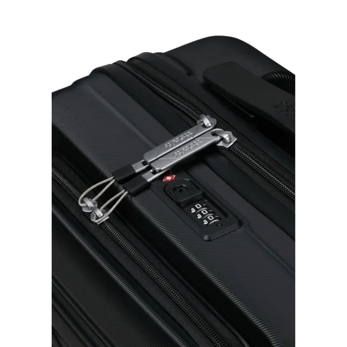 American Tourister Flashline Spin. 55/20 Frontloader Cabin Trolley shadow black
