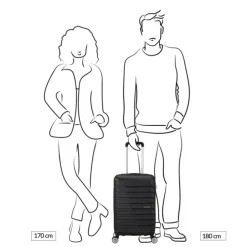 American Tourister Flashline Spin. 55/25 Cabin Trolley sky silver