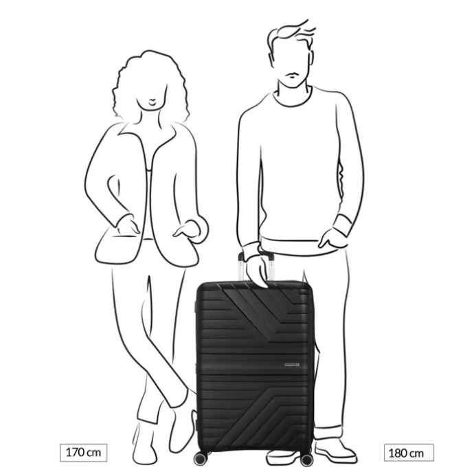 American Tourister Flytwist Spinner 78/29 TSA Expandable shadow black
