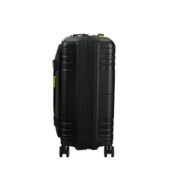 American Tourister Hello Cabin Spinner 55 EXP Coated black/lime
