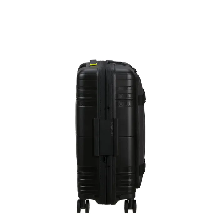 American Tourister Hello Cabin Spinner 55 EXP Coated black/lime