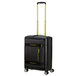 American Tourister Hello Cabin Spinner 55 EXP Coated black/lime