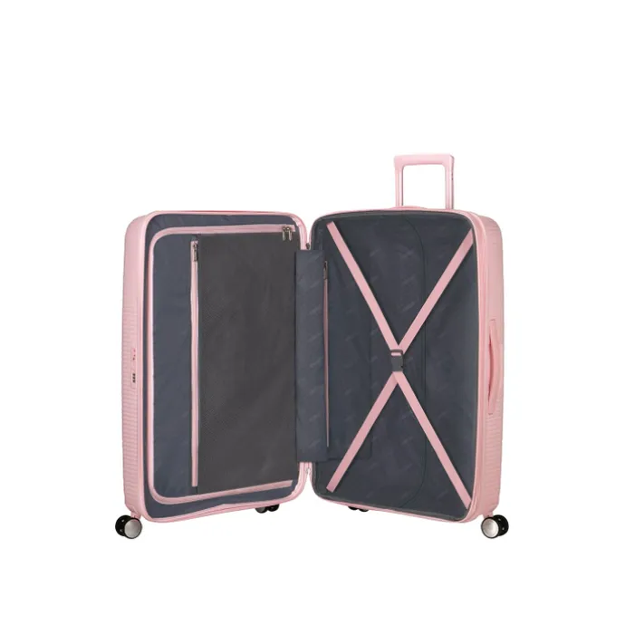 American Tourister Soundbox Spinner 77/28 TSA Expandable pastel pink
