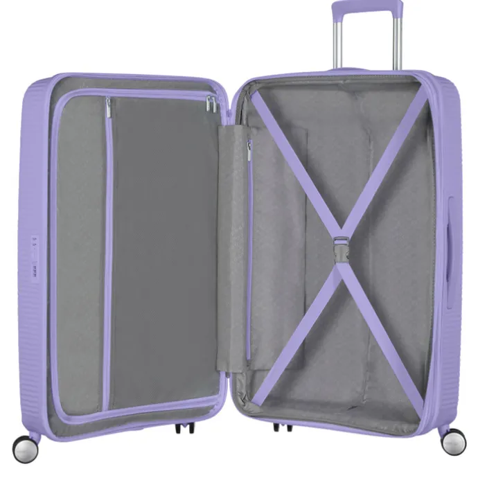 American Tourister Soundbox Spinner 67 Expandable lavender