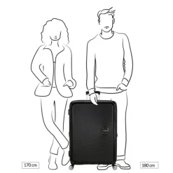 American Tourister Soundbox Spinner 80/30 TSA Expandable golden yellow