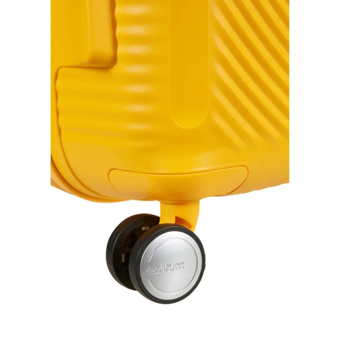 American Tourister Soundbox Spinner 80/30 TSA Expandable golden yellow