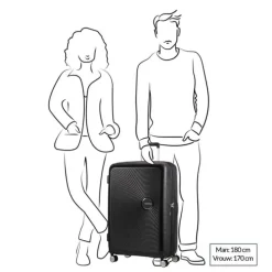 American Tourister Soundbox Spinner 77 Expandable stone blue