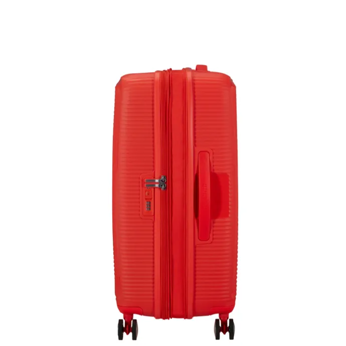 American Tourister Soundbox Spinner 67/24 TSA Expandable neon orange