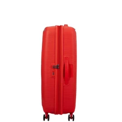 American Tourister Soundbox Spinner 77/28 TSA Expandable neon orange
