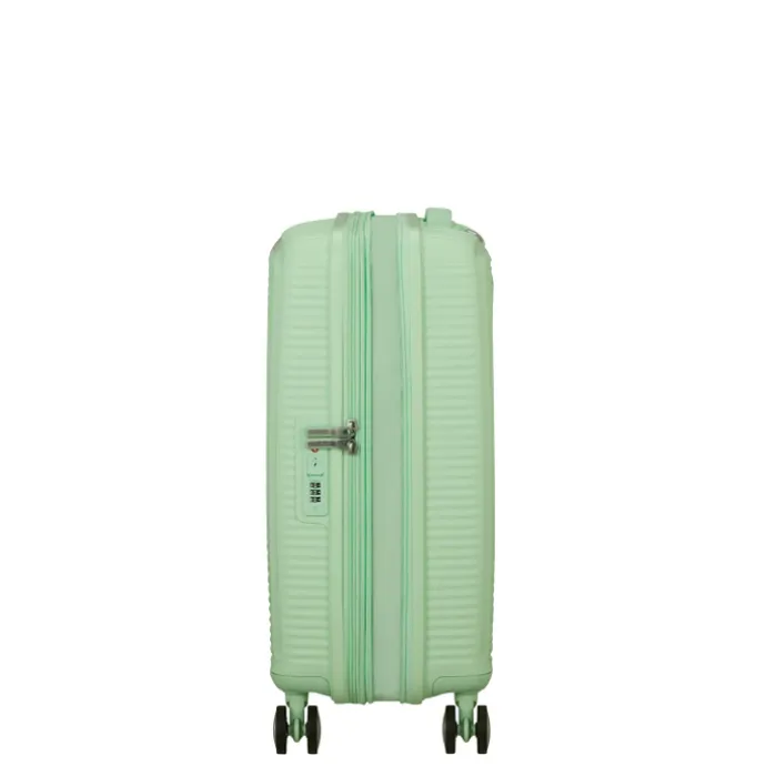 American Tourister Soundbox Spinner 55/20 TSA Expandable pastel green
