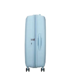 American Tourister Soundbox Spinner 77/28 TSA Expandable pastel blue