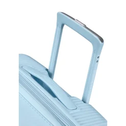 American Tourister Soundbox Spinner 77/28 TSA Expandable pastel blue
